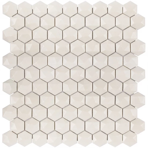 Стеклянная мозаика Vidrepur Hexagon Matt honey 904D 31,7х30,7 см