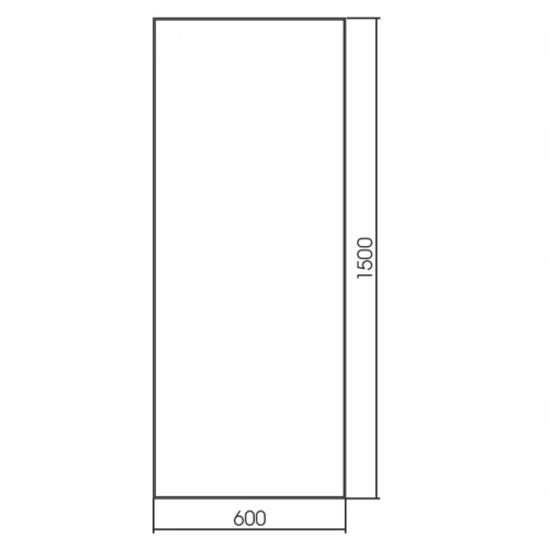 Зеркало напольное Azario Монреаль алюминиевый каркас ФР-00001407 60x150 см