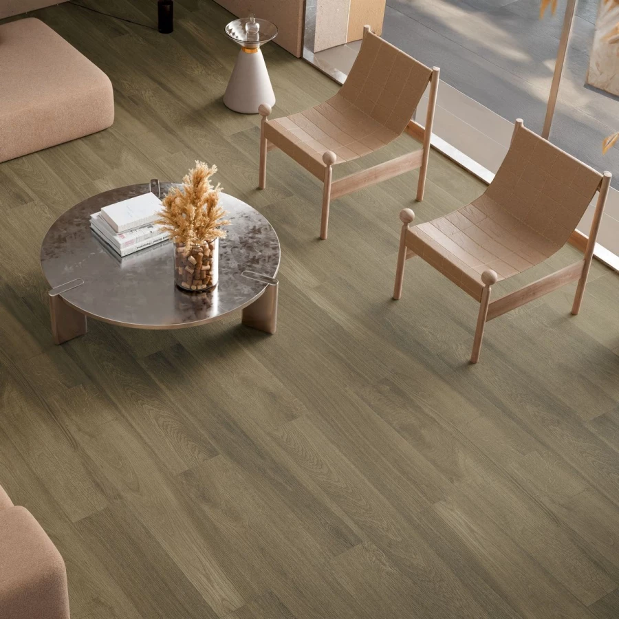 Керамогранит Neodom Wood Collection Taiga Cocoa Matt Shape матовый коричневый N12057 120х20 см