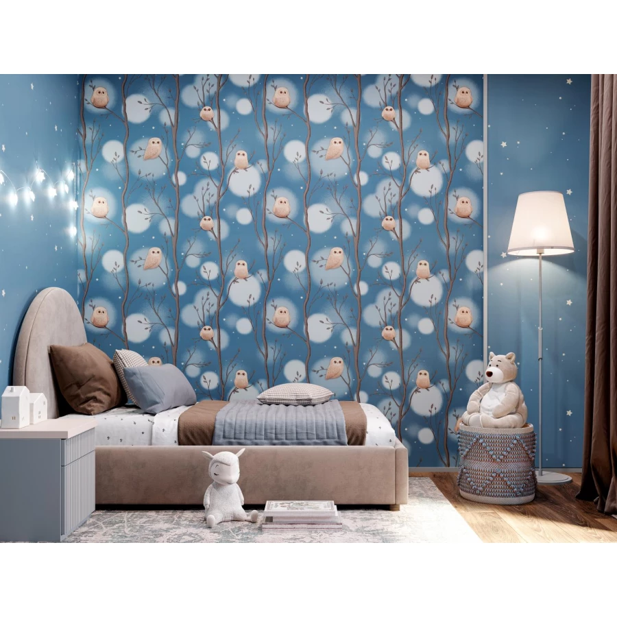 Обои флизелиновые Palitra Home Dream HomeColor синие HC72161-66 1,06х10,05 м