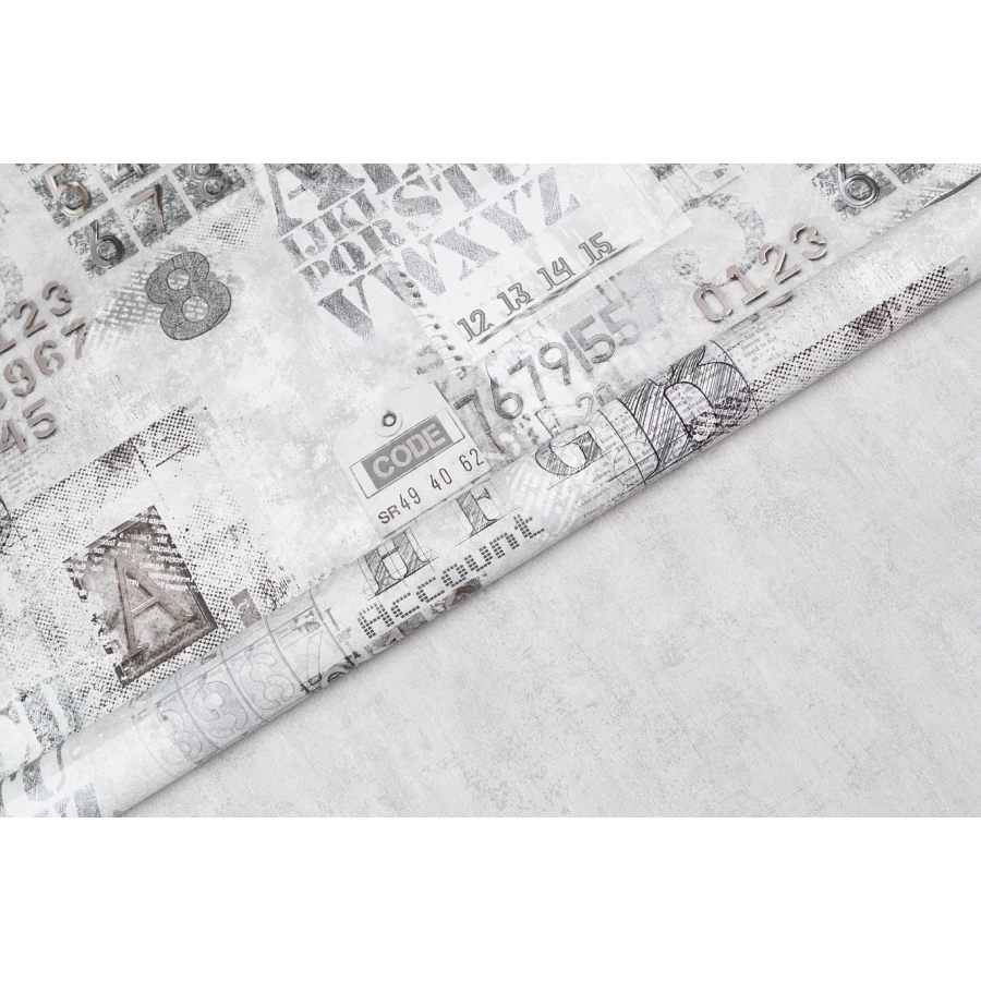 Обои флизелиновые VOG Collection П Аккаунт серые VV71921-41 1,06х10,05 м
