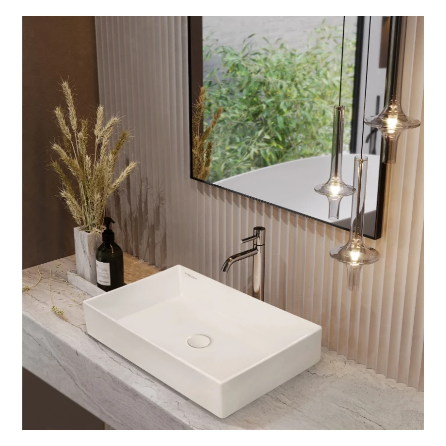 Умывальник накладной Sanita luxe Novel Slim 60 Белый S1 NOV60SLWB01S