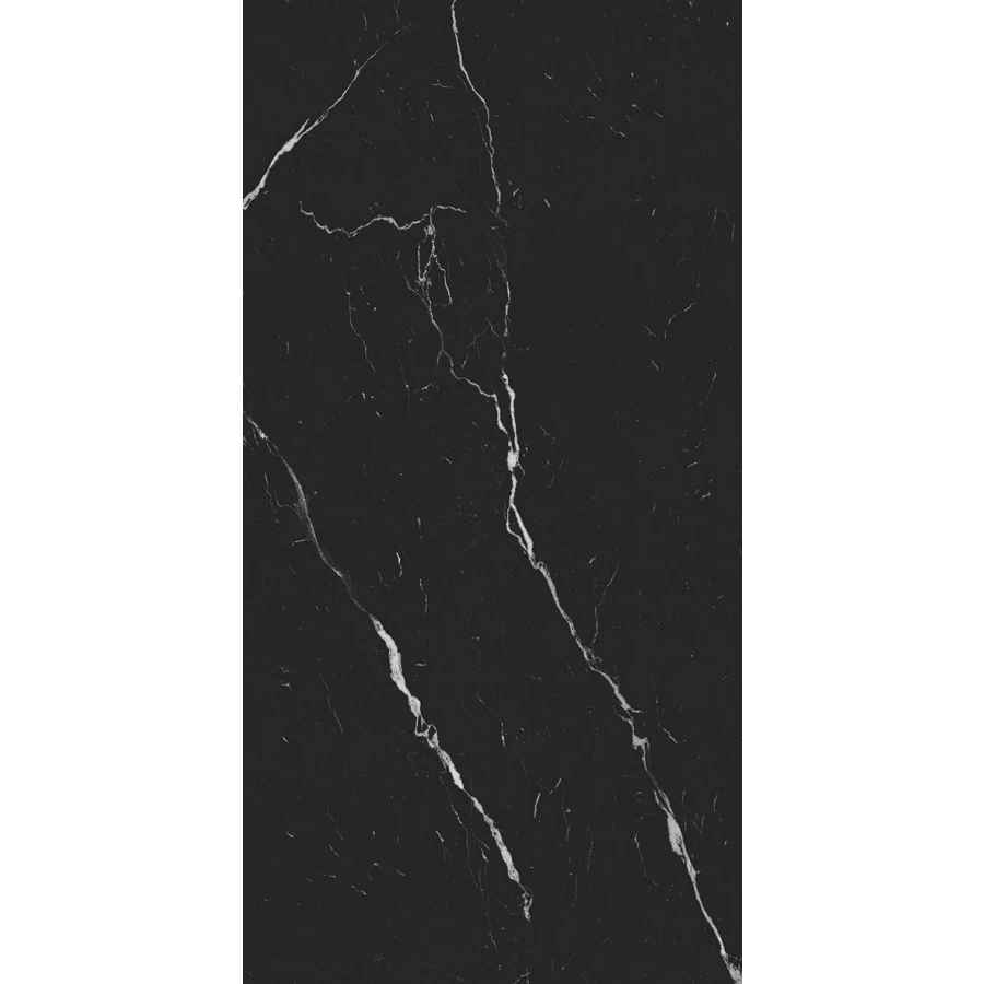 Керамогранит Seratonia Carving-Matt Black Marquina матовый черный 120х60 см