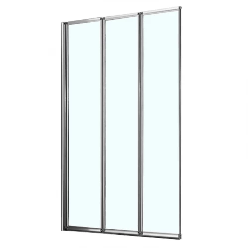 Шторка для ванны Azario Preston 3-х секционная прозрачное стекло 4 мм цвет профиля хром AZ-NFC6433 1000 100х150 cм