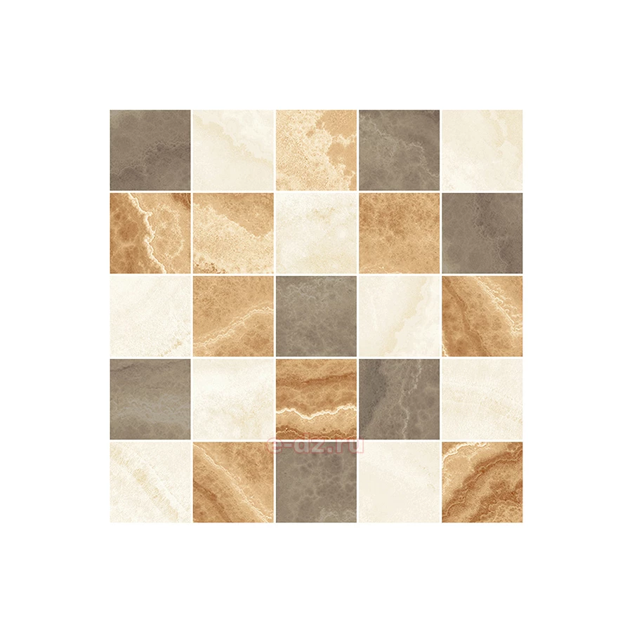 Декор Laparet Prime мозаичный бежевый микс MM34039 25х25