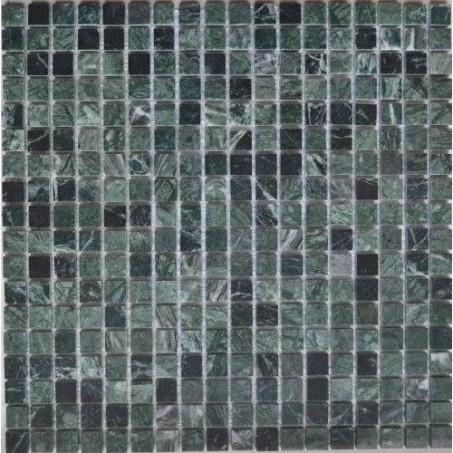 Мозаика Bonaparte Каменная мозаика Tivoli 15х15 зеленая 30,5х30,5 см