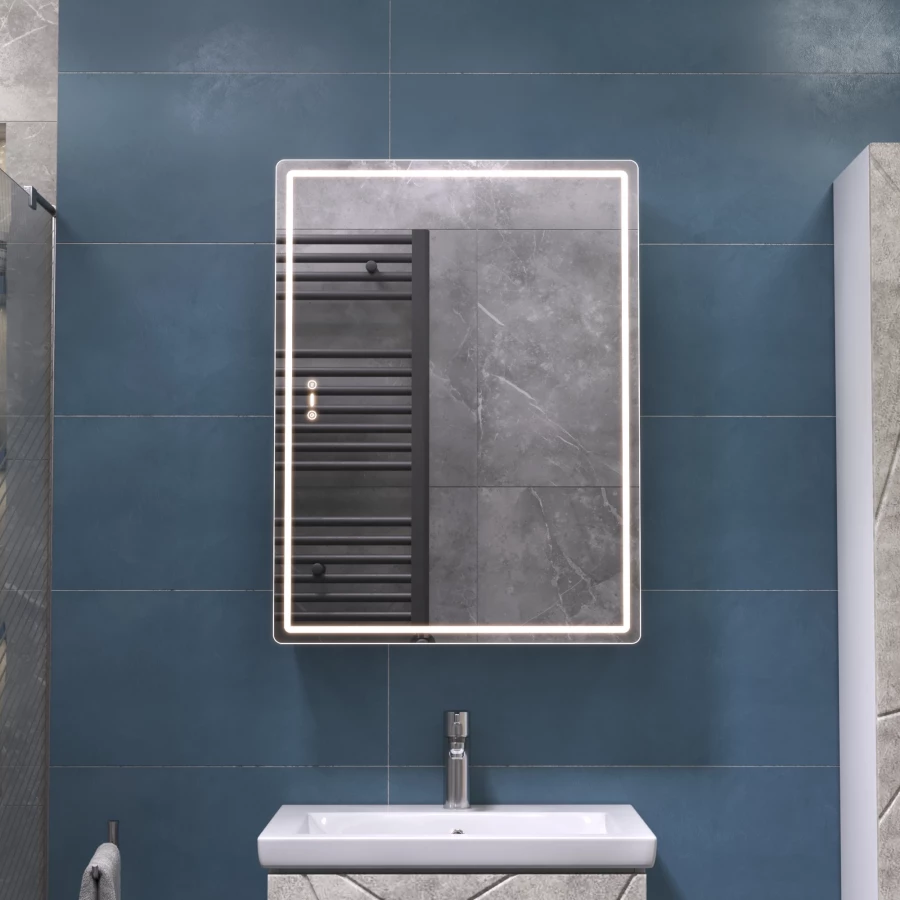 Зеркало шкаф Vigo Geometry Step 600 навесной 301 59.7x79 см