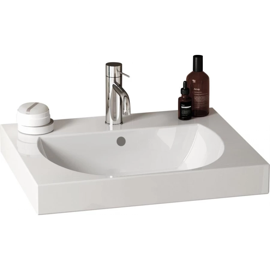 Раковина Kerama Marazzi Buongiorno подвесная мебельная 60 белая глянцевая BG.wb.60