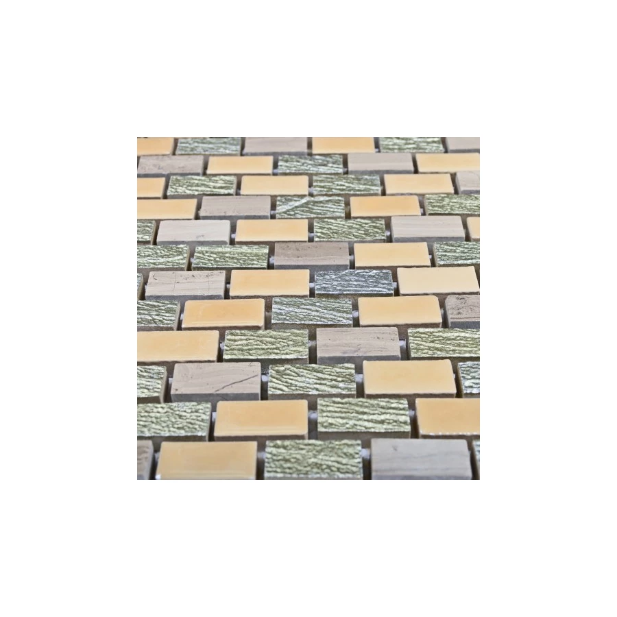 Мозаика Bonaparte Керамическая мозаика Select 25х12 полуглянцевая бежевя 30,6х26,9 см