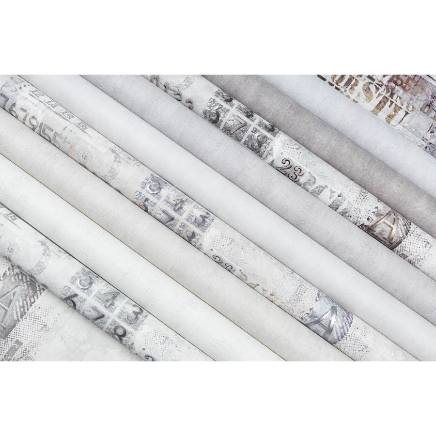 Обои флизелиновые VOG Collection П Аккаунт серые VV71921-24 1,06х10,05 м