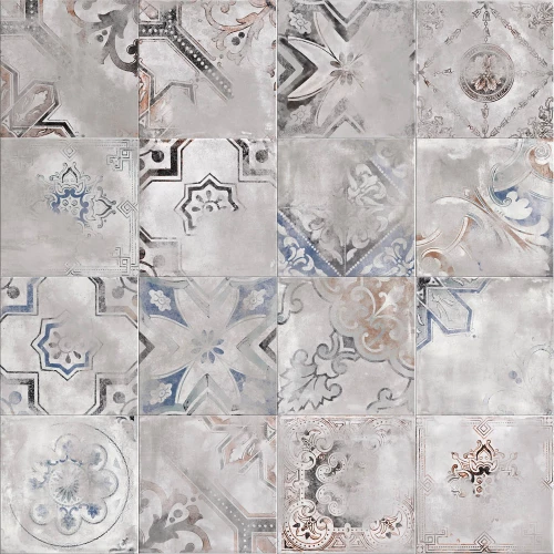 Керамогранит ABK Play Re-used Mix Grey натуральный 20x20 см