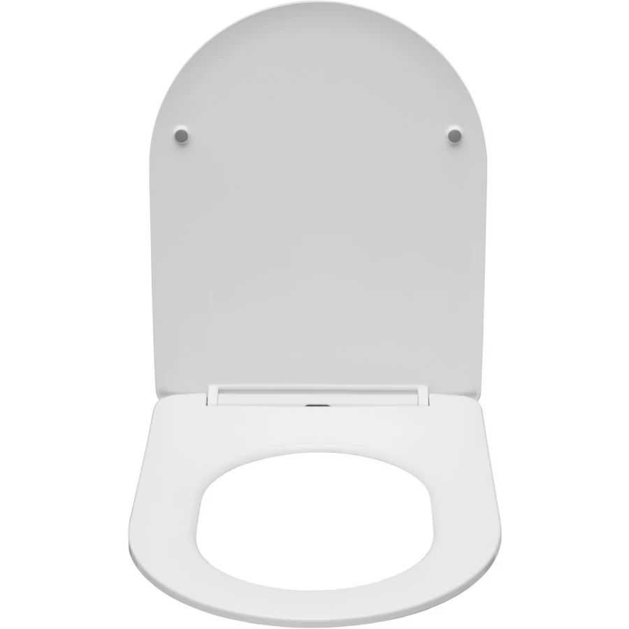 Унитаз подвесной безободковый Creto Logan L5 с крышкой сиденьем микролифт белый 1005-001-L1W