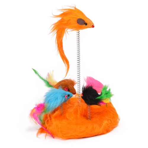 Игрушка для кошек Nobby Мышки на пружинке 15 см