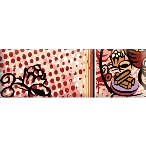 Плитка настенная Absolut Keramika Monocolor Decor Tapas 01 глянцевая красная AK1138 30х10 см