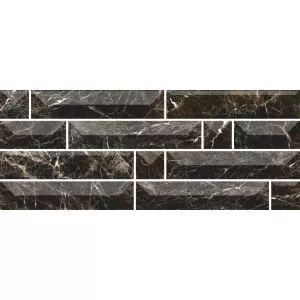 Плитка настенная Керамин Атлантида 1Т черная 20х50 см