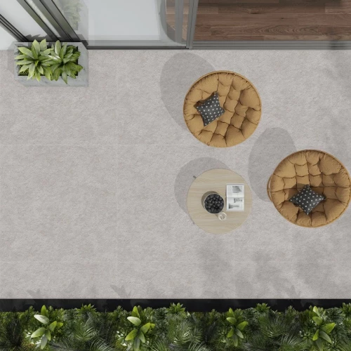 Керамогранит Neodom Stone Basalt Stone Pearl Str Matt матовый серый N40045 120х120 см