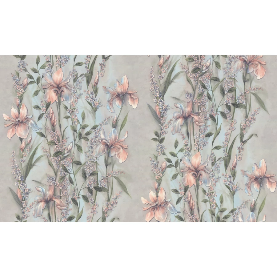 Обои флизелиновые Palitra Home HomeColor Iris серые HC71714-14 1,06х10,05 м