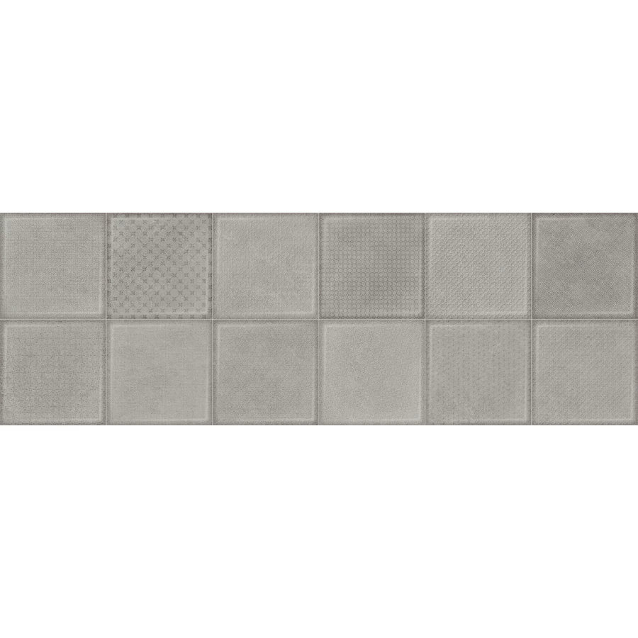 Плитка настенная ALMA Ceramica Cube матовая серая TWU3090CUB70R 90х30 см