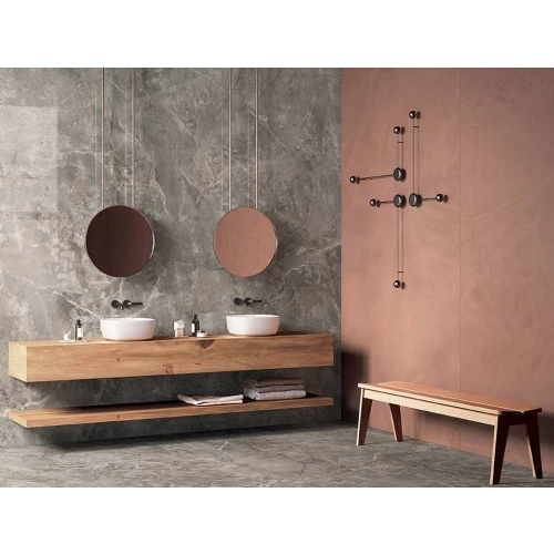 Керамогранит Fondovalle Инфинито 2.0 Фиор Ди Боско / Infinito 2.0 Fior Di Bosco матовый коричневый 6 мм INF2675 120х60 см