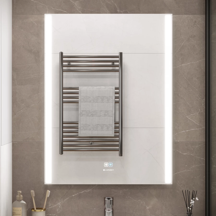 Зеркало Laparet Electra D 60 влагостойкое подсветка димер и антизапотевание подогрев