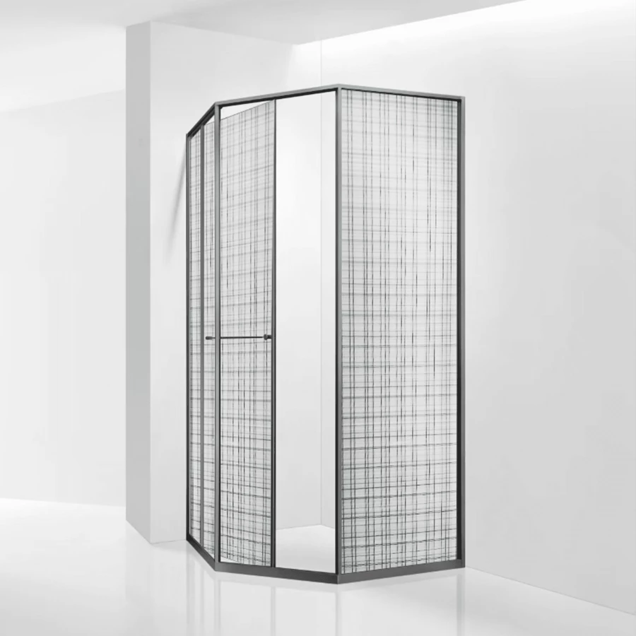 Душевой уголок RGW SV-82Gr L Черная вуаль 33328282-2410L 80х120 см