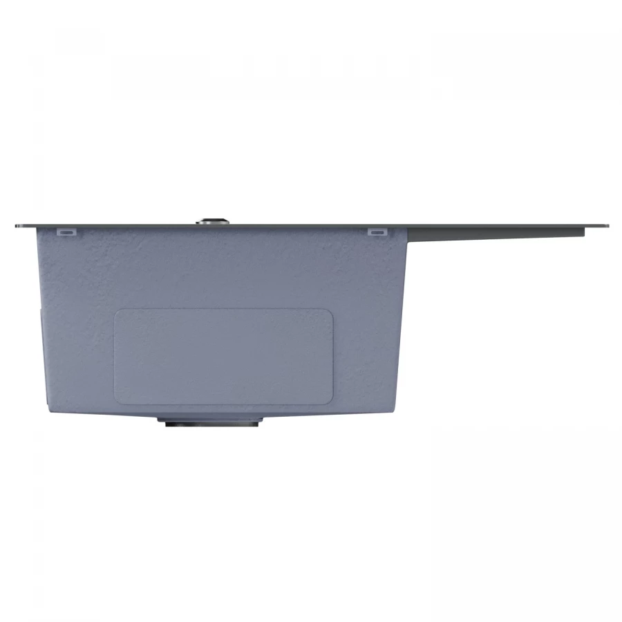 Мойка MixLine Pro настольный монтаж 20см с сифоном черный графит 60х50 см 552926