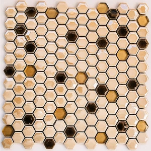 Мозаика Bonaparte Керамическая мозаика Absolute глянцевая бежевая 30,5х30,2 см