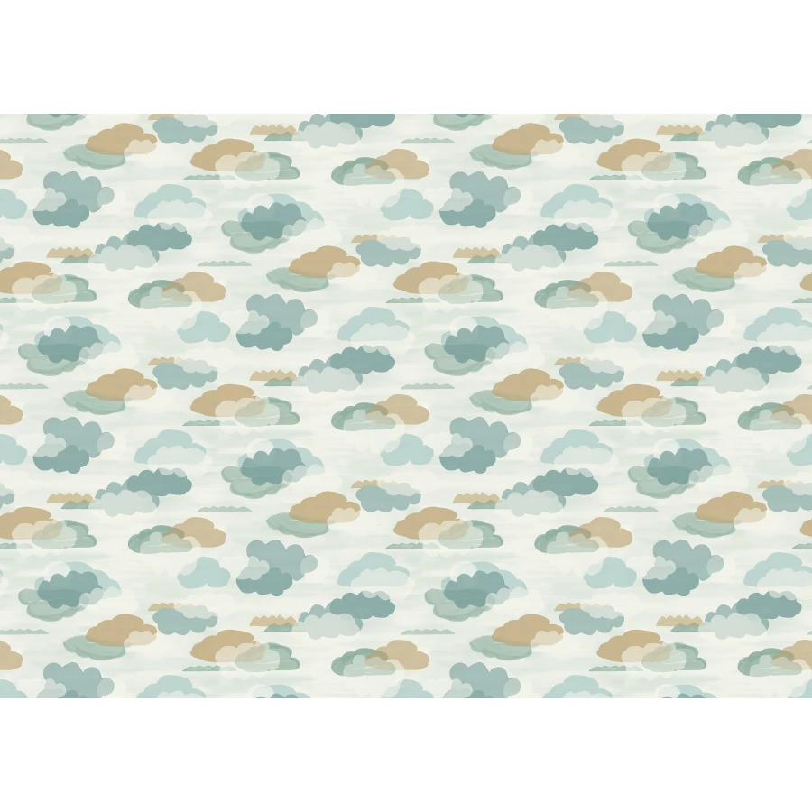 Обои флизелиновые Grandeco Little Dreamers зеленые LD 2009 0,53х10,05 м