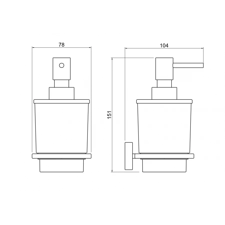 Дозатор Aquatek Либра хром AQ4305CR