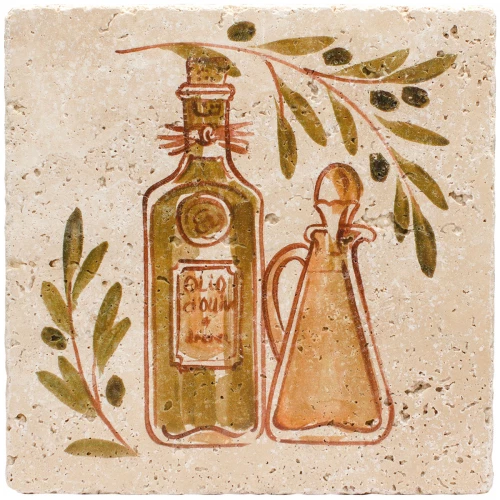 Натуральный травертин Stone4Home Provance Оливки №1 20x20 см