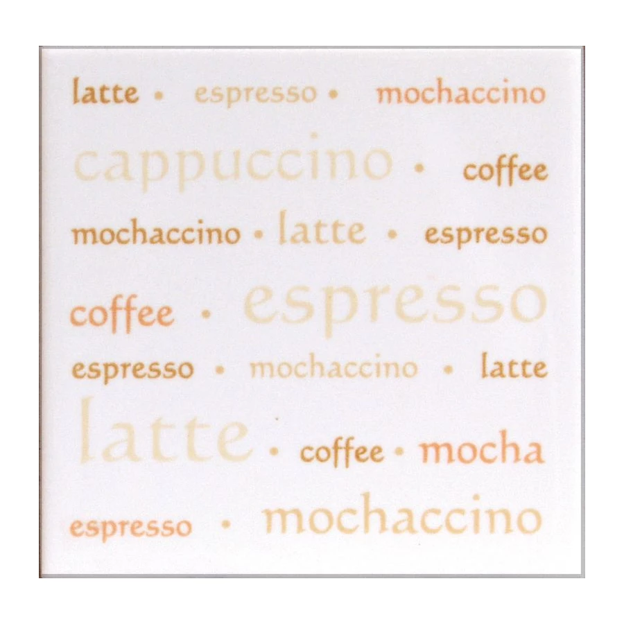 Декор Opoczno Aplauz espresso bialy белый O-APL-WIA051 10х10