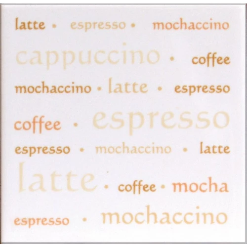 Декор Opoczno Aplauz espresso bialy белый O-APL-WIA051 10х10