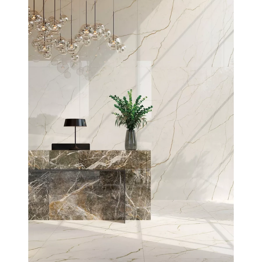 Керамогранит Atlas Concorde Forte Dei Marmi Quark Sahara Blanc Matt Rett матовый белый 610010002847 160х80 см