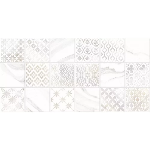 Плитка настенная Alma Ceramica Fresco рельефная глянцевая белая TWU2550FRC17 50х24,9 см