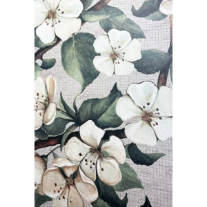 Декор Creanza Corten Grey Decor Shape+Glue Art 3D-глазурь матовый бело-зелёный SH1004-D 120х60 см