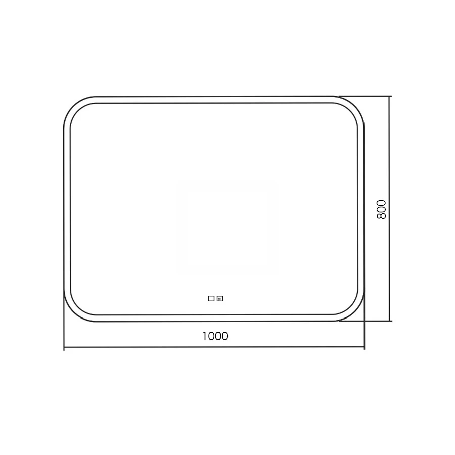Зеркало Silver mirrors Stiv neo LED-00002422 100х80 см