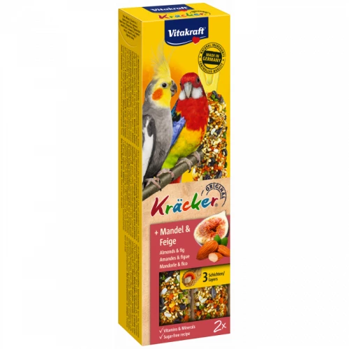 Лакомство для птиц Vitakraft Kracker Mandel & Feige Крекеры для австралийских попугаев фруктовые 2 шт