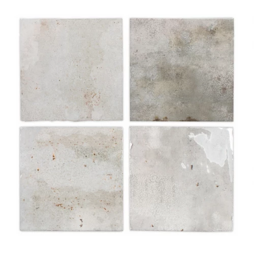 Плитка керамическая DNA Tiles Енамел Сqуаре Смоке / Enamel Square Smoke глянцевая серая 123079 12,5х12,5 см