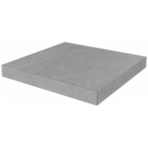 Ступень угловая клееная из керамогранита Kerama Marazzi Фондамента матовая светло-серая DL500820R/GCA 33x33 см