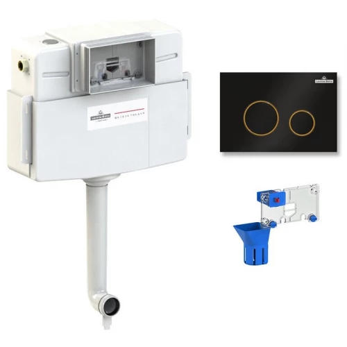 Комплект бачка скрытого монтажа для приставного унитаза Lavinia Boho Relfix 77030077 (комплект 3 в 1)