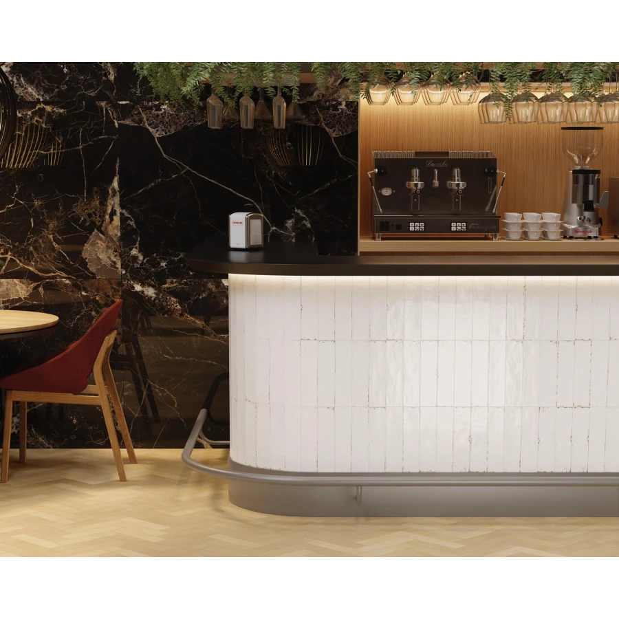 Керамогранит Dune Ceramica Agadir Niebla глянцевый белый 188546 28х7 см