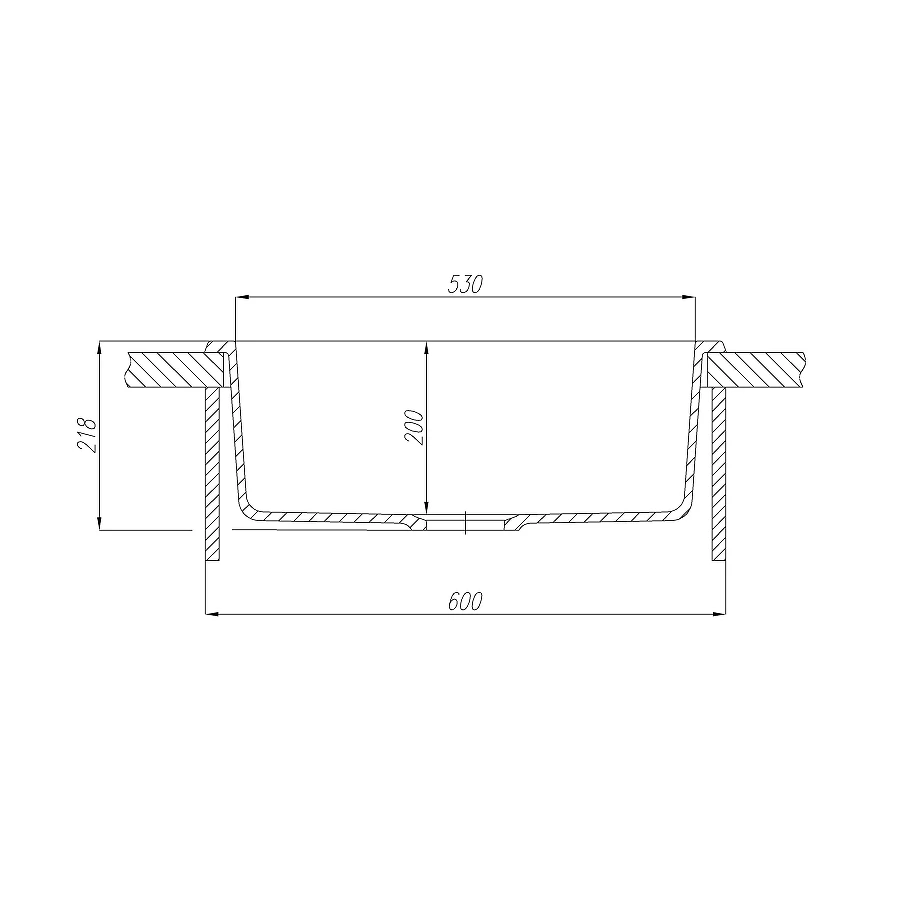 Мойка кухонная Акватон Делия 60 графит 1A715232LD210