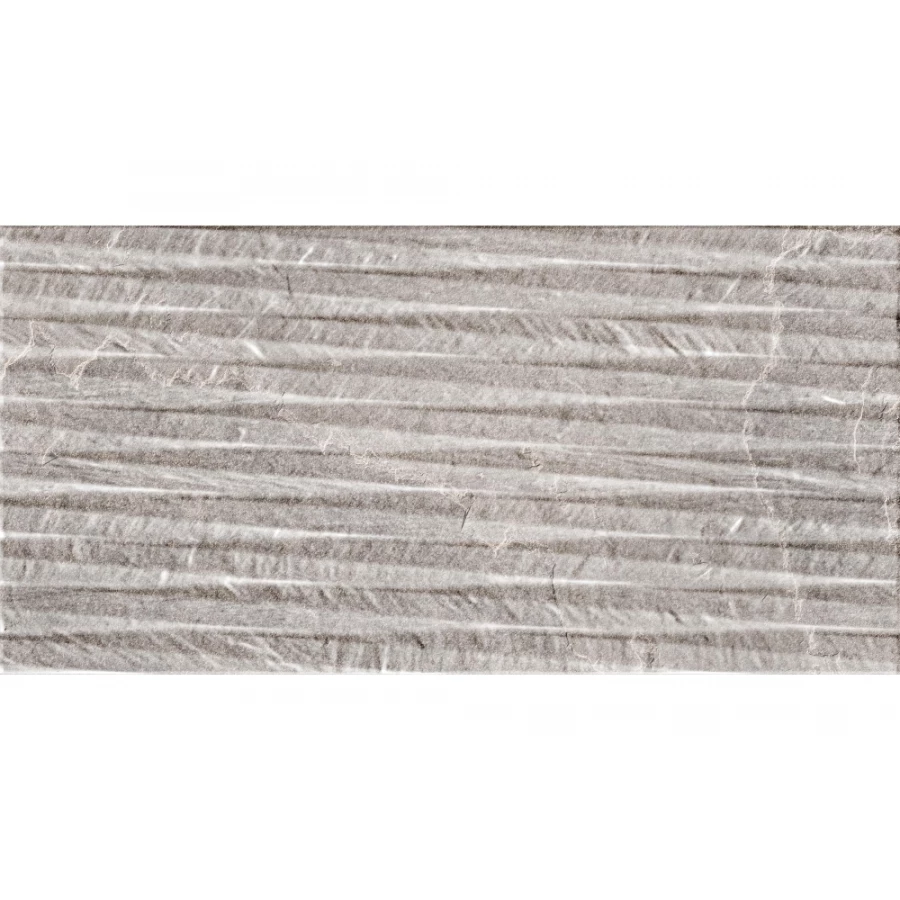 Плитка настенная Argenta Dorset Lined Smoke серый 25x50 см