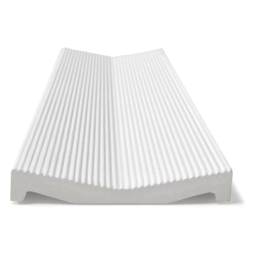 Плитка настенная Harmony Peronda Пикуе 3Д Вхите / Pique 3D White матовая белая 31058 40х10 см