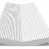 Плитка настенная Harmony Peronda Пикуе 3Д Вхите / Pique 3D White матовая белая 31058 40х10 см