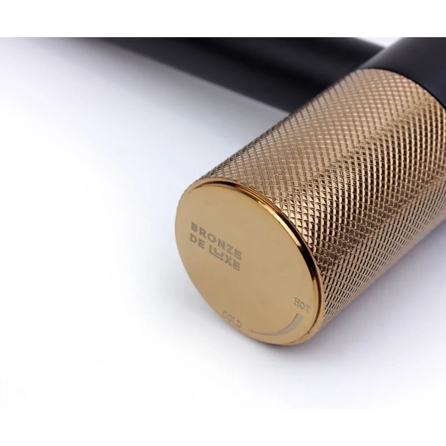 Смеситель высокий Bronze de Luxe Avangarde 2030MH черный, розовое золото