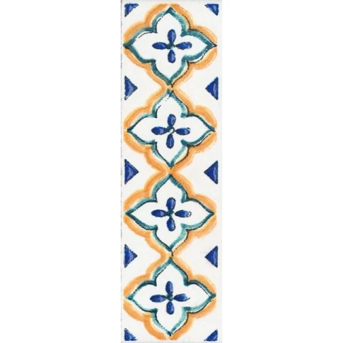 Бордюр Kerama Marazzi Капри майолика белый 3х9,8 см