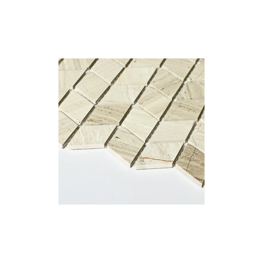 Мозаика Bonaparte Каменная мозаика Tibet глянцевая серая 28,7х27,5 см