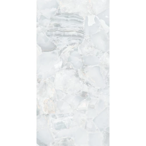 Керамогранит Seratonia Glossy Aqua Stone Light светло-голубой 120х60 см