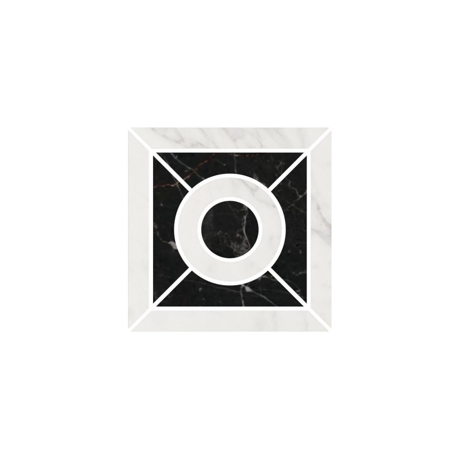 Декор Kerama Marazzi Фрагонар наборный белый ID93 9,9х9,9 см